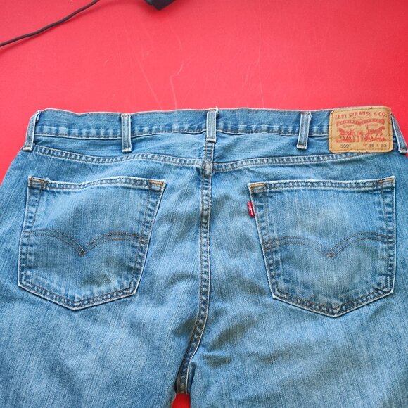 Levi's 559 regular washed blue jeans men's size 38x32 - Picture 4 of 9